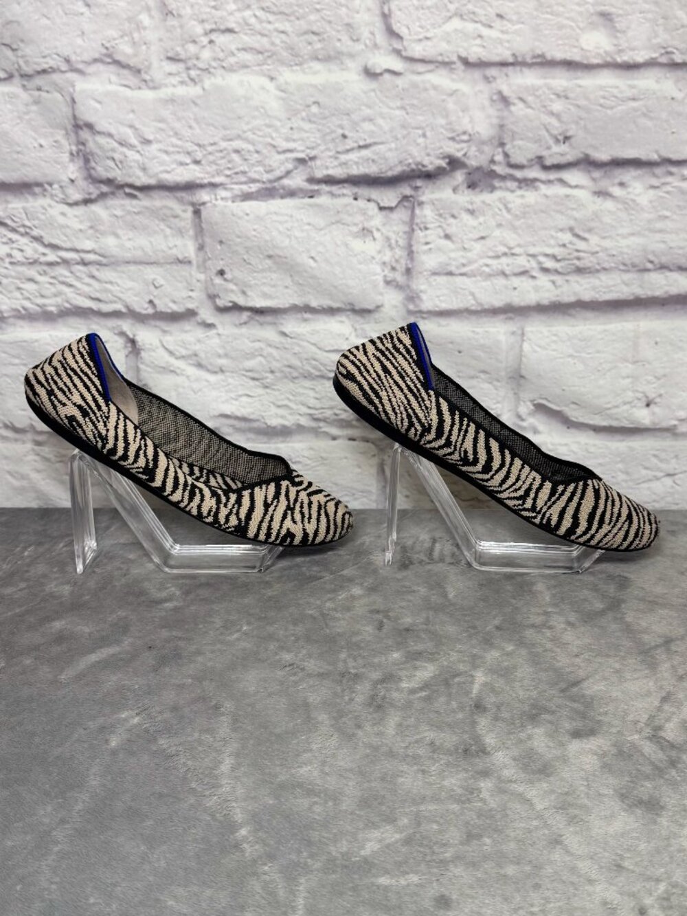 Rothy's The Flat in Black Zebra
